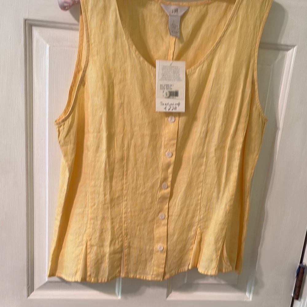 J. Jill Yellow Blouse Top
